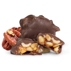 Chocolate Caramel Rice Crispies Clusters — Red Gift Box - It's Delish (photo 8)
