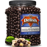 Dark Chocolate Covered Pistachios — Jumbo Jar