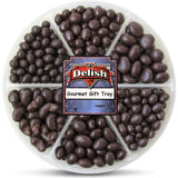 Gourmet White & Dark Chocolate Nuts Gift Tray 6-Pt