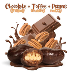 Dark Chocolate Toffee Coated Pecans — Jumbo Jar - It's Delish (photo 2)