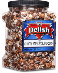 Chocolate Swirl Popcorn — Jumbo Jar - It's Delish