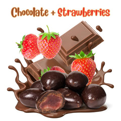 Dark Chocolate Covered Dried Strawberries Jumbo Jar - It's Delish (photo 2)