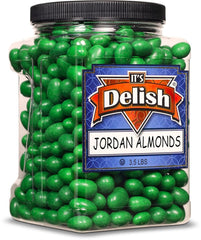 Dark Green Jordan Almonds — Jumbo Jar - It's Delish