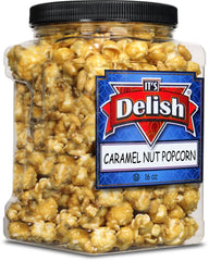 Caramel Nut Popcorn with Peanuts — Jumbo Jar - It's Delish