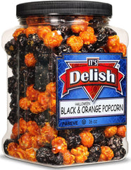 Halloween Black & Orange Popcorn — Jumbo Jar - It's Delish
