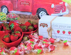 Red Strawberry Taffy Chews — Jumbo Jar - It's Delish (photo 5)