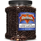 Dark Chocolate Toffee Coated Sunflower Seeds — Jumbo Jar