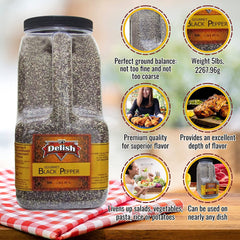 Ground Black Pepper — Restaurant Gallon Size - It's Delish (photo 2)