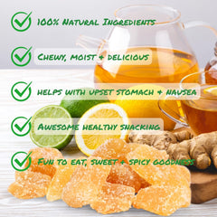 Crystallized Ginger Chunks with Lime Jumbo Jar - It's Delish (photo 4)
