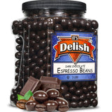 Dark Chocolate Espresso Beans   Jumbo Jar
