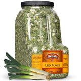 Dehydrated Leek Flakes  3 LBS Restaurant Gallon Jug