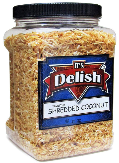 Toasted Unsweetened Coconut Shred Flakes - It's Delish