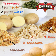 Dehydrated Potato Dices 20 Oz Jumbo Container - It's Delish (photo 5)