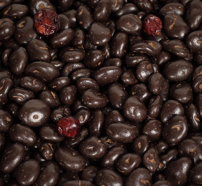 Dark Chocolate Covered Cranberries - It's Delish