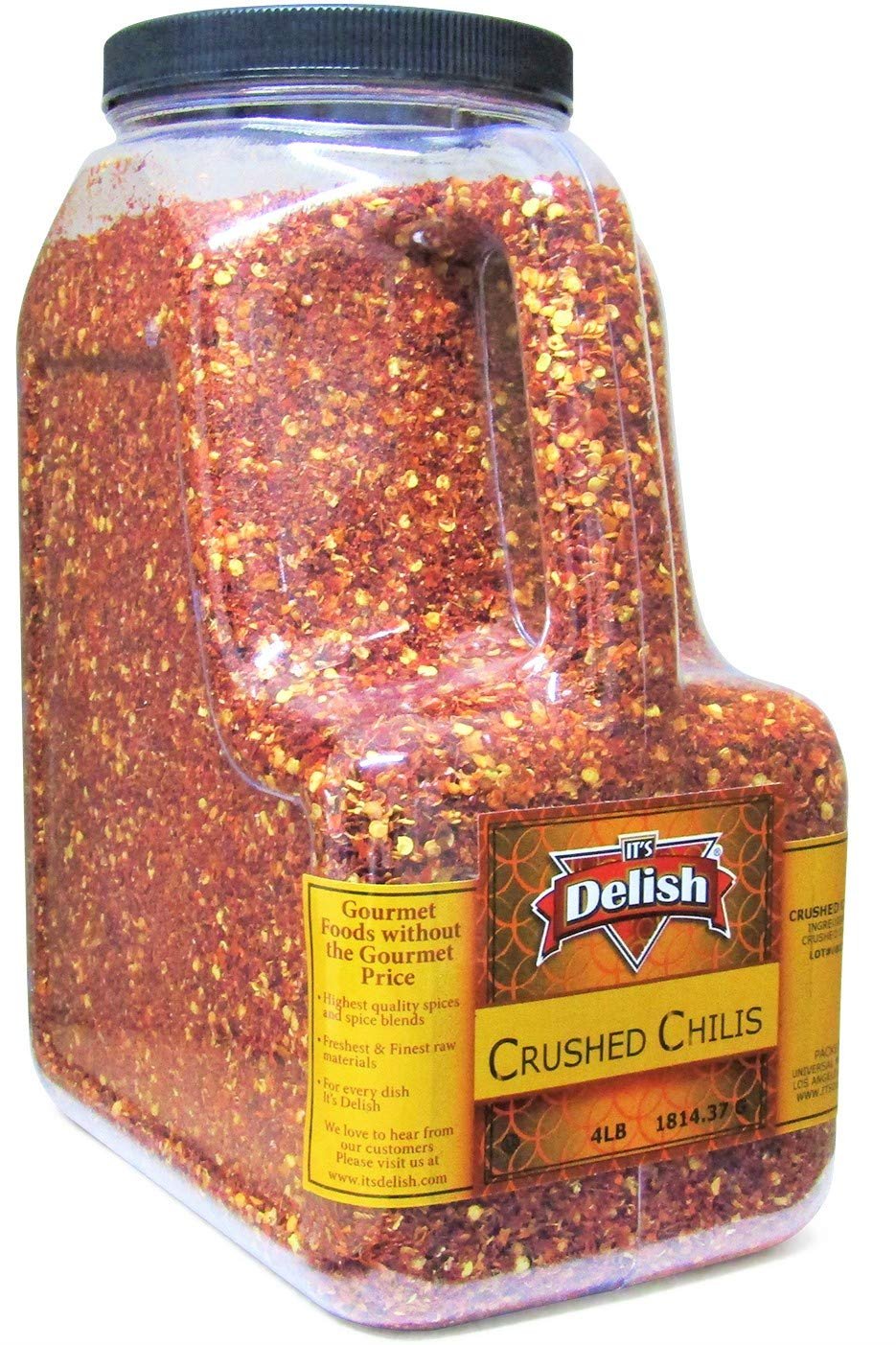 Crushed Red Pepper Flakes - Restaurant Gallon Size - It's Delish