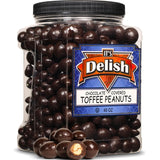 Dark Chocolate Toffee Coated Peanuts — Jumbo Jar