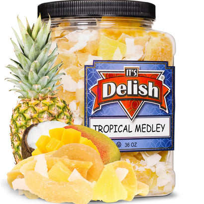 Tropical Mixed Dried Fruit Medley Jumbo Jar - It's Delish