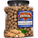 Dark Chocolate Cocoa Dusted Almonds  Jumbo Jar