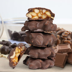 Chocolate Caramel Rice Crispies Clusters — Red Gift Box - It's Delish (photo 3)