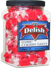 Cherry Red Taffy Chews — Jumbo Jar - It's Delish