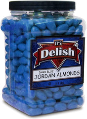 Dark Blue Jordan Almonds — Jumbo Jar - It's Delish