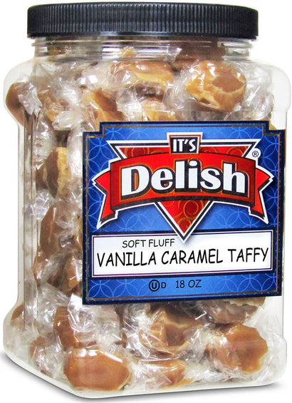 Vanilla Caramel Taffy — Jumbo Jar - It's Delish