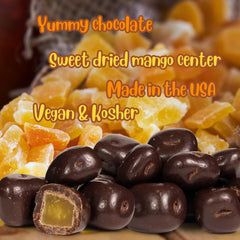 Dark Chocolate Covered Dried Mango Jumbo Jar - It's Delish (photo 5)
