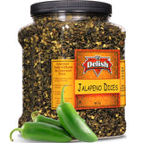 Dried Jalapeno Dices  Jumbo Jar