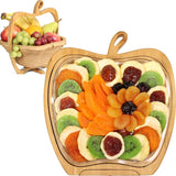 Dried Fruit Gift Basket  Bamboo Wood 3-in-1 Gift