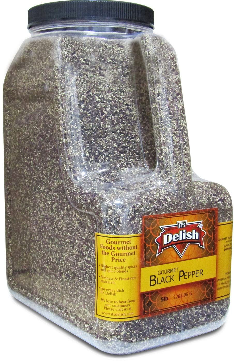 Ground Black Pepper — Restaurant Gallon Size - It's Delish