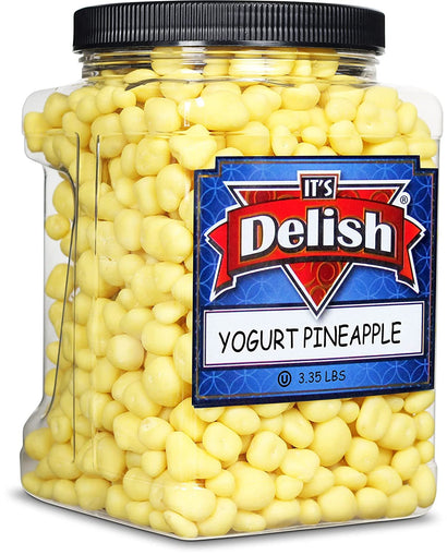 Yogurt-Covered Dried Pineapple — Jumbo Jar - It's Delish