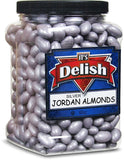 Silver Jordan Almonds — Jumbo Jar